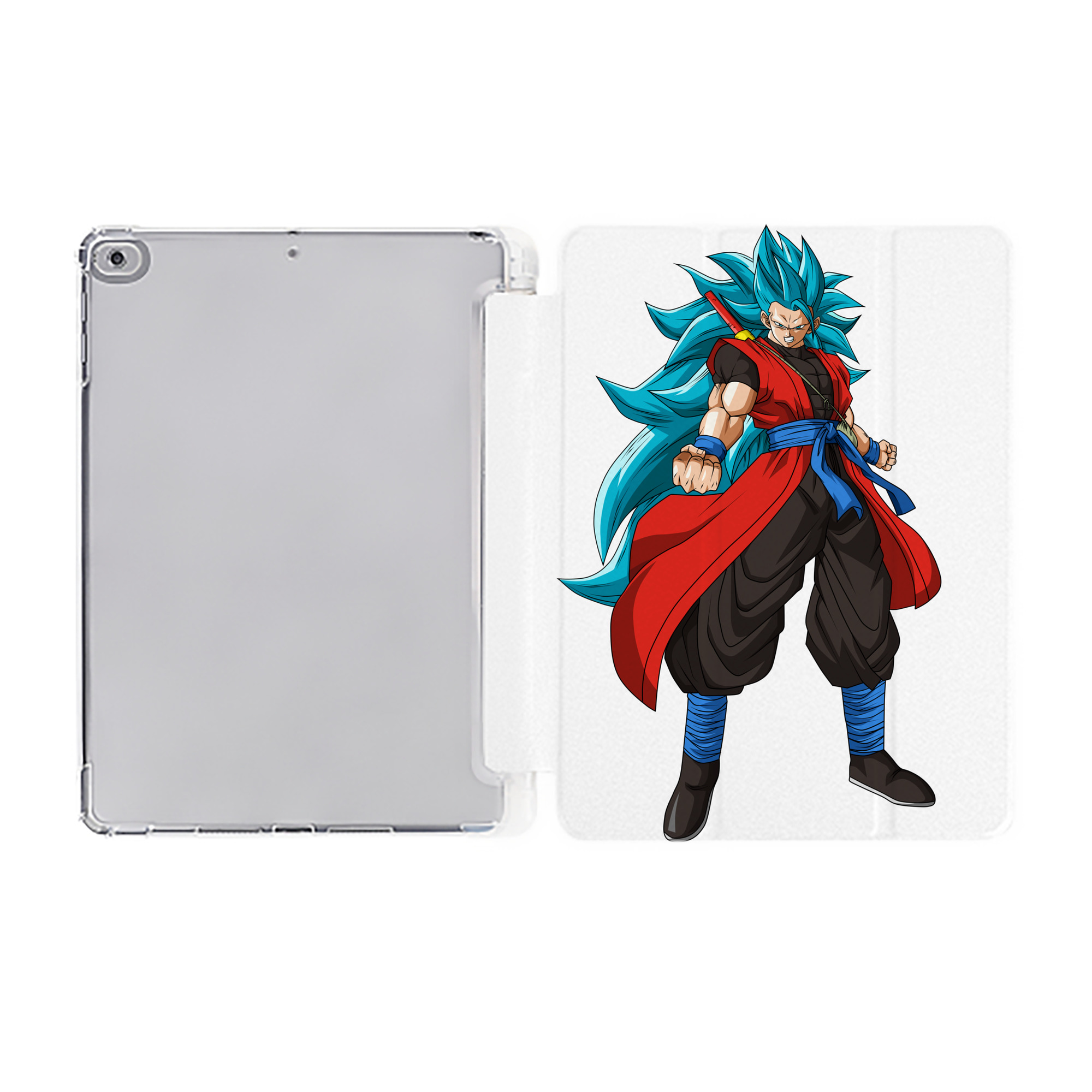 （画像用） ドラゴンボール ベジット DRAGON BALL Vegetto IPad ケース ペン収納付き 三つ折りスタンド PUレザー×シリコン 対応機種9.5/10.5/10.9インチ